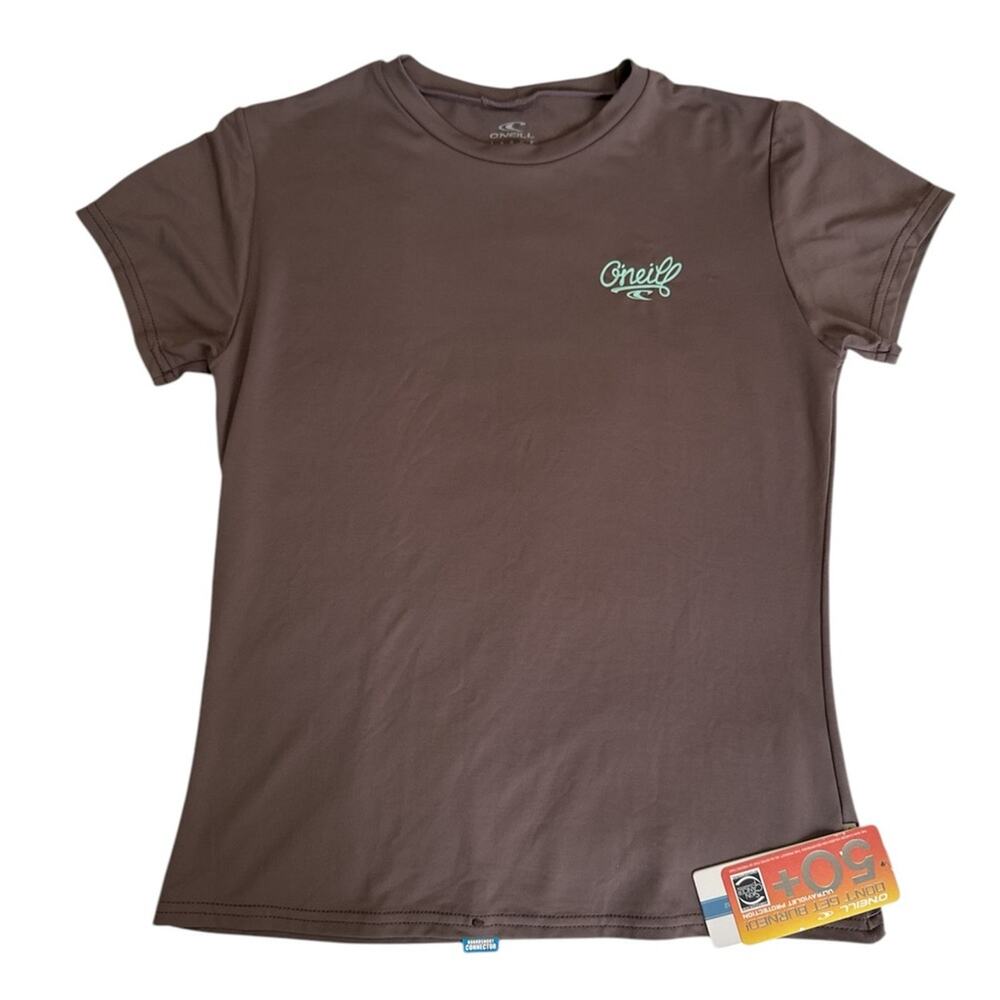 O’Neill Women’s Premium S/S Sun Shirt Gray UPF 50+ NWT Size L Swim Surf Tee